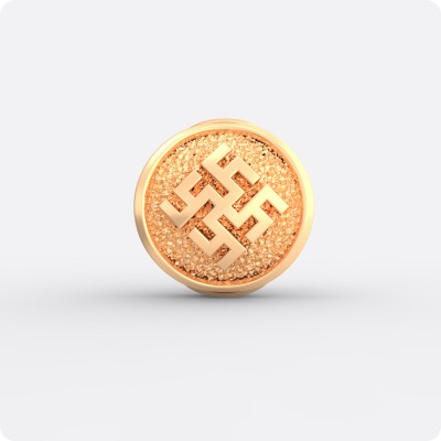 Шарм Цветок Папоротника из золота